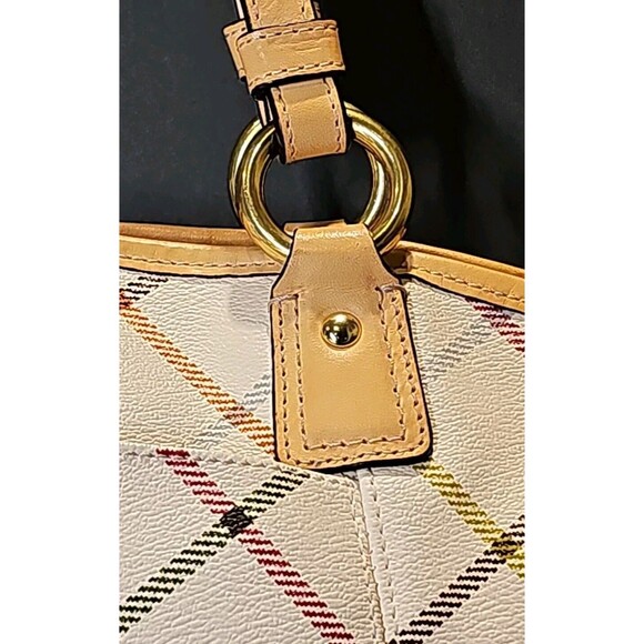 Coach Multicolor Plaid Tote Bag - Picture 7 of 14